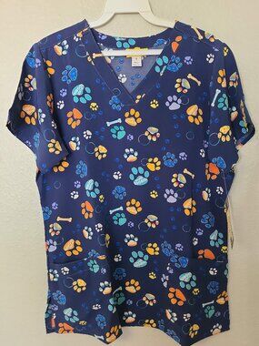 Fashion Prints Women's Stretch Poly V-Neck Print